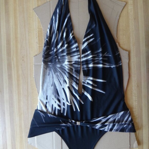 Authentic Hermes Vintage Halter One Piece Swimsuit  Size:EU - 44; US - XXL - Picture 9 of 16